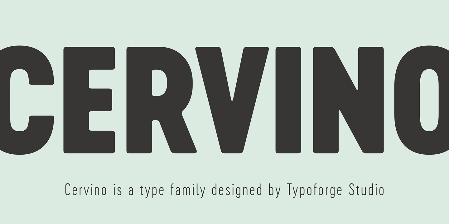 Example font Cervino Expanded #1